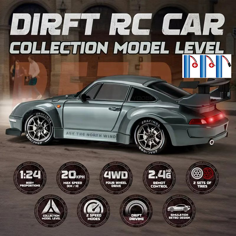 Rc Hobby Grade Drift Car - Радиоуправляемая дрифт-машина 4WD 2,4 ГГц, 4x4,