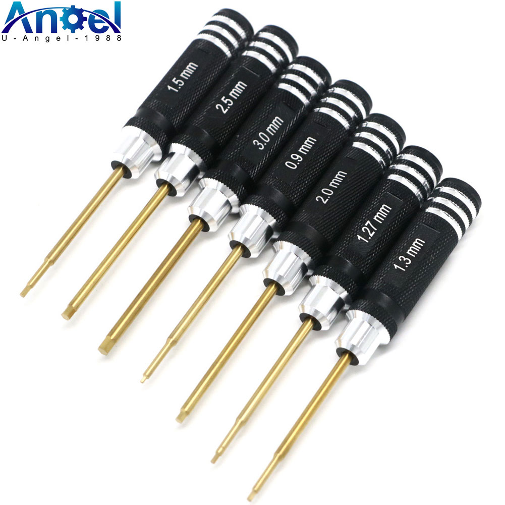 Rc Hobby Electric Screwdriver - 7 миниатюрных титановых прецизионных шестигранных отверток,